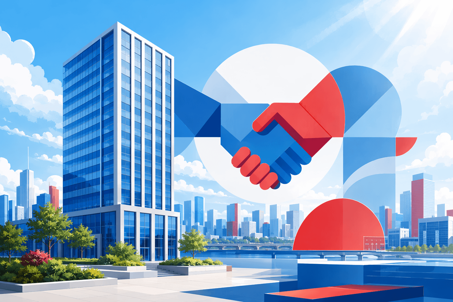 Insurance partnership - illustration, Jake Team LLC