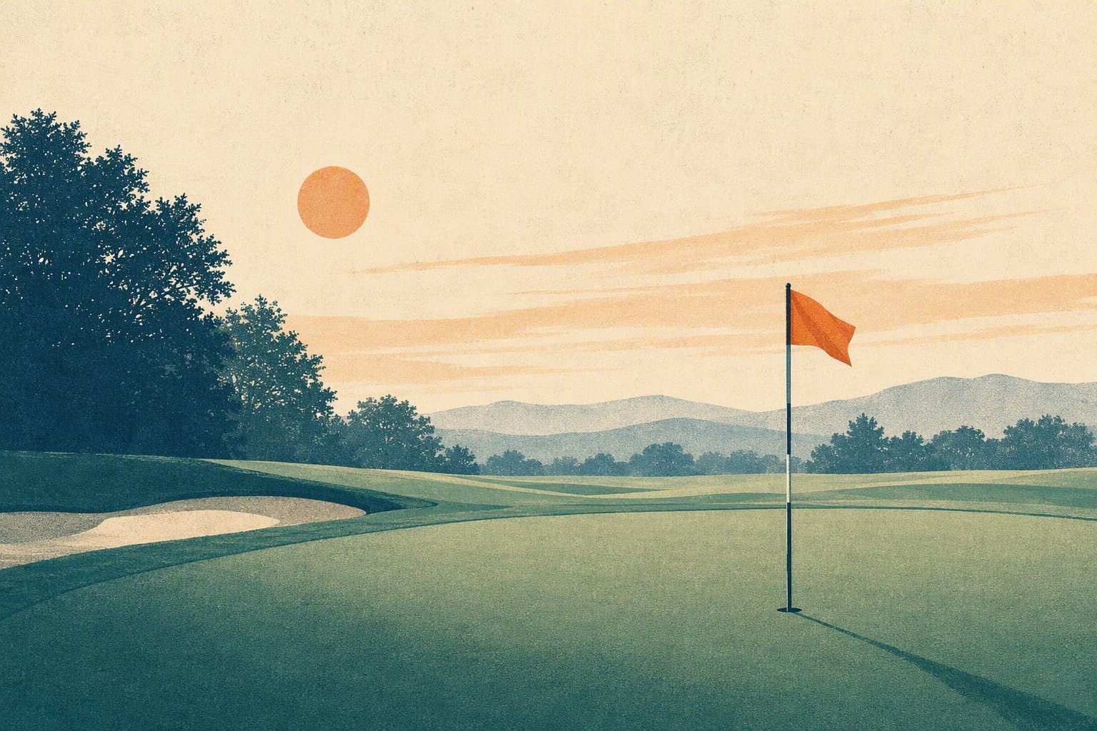 golf tournament announcement - illustration, Jake Team LLC