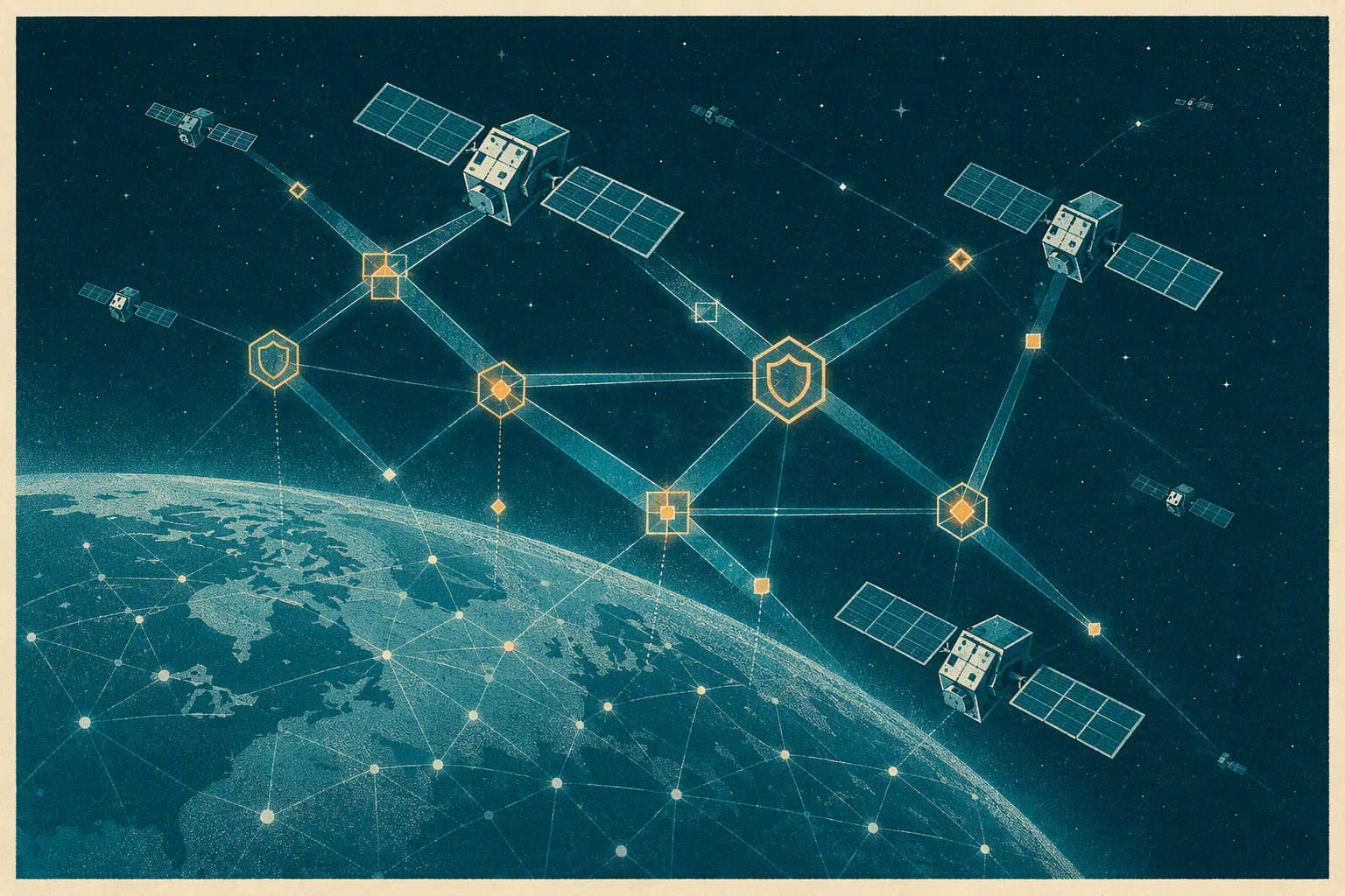 Orbital Data Security - illustration, Jake Team LLC