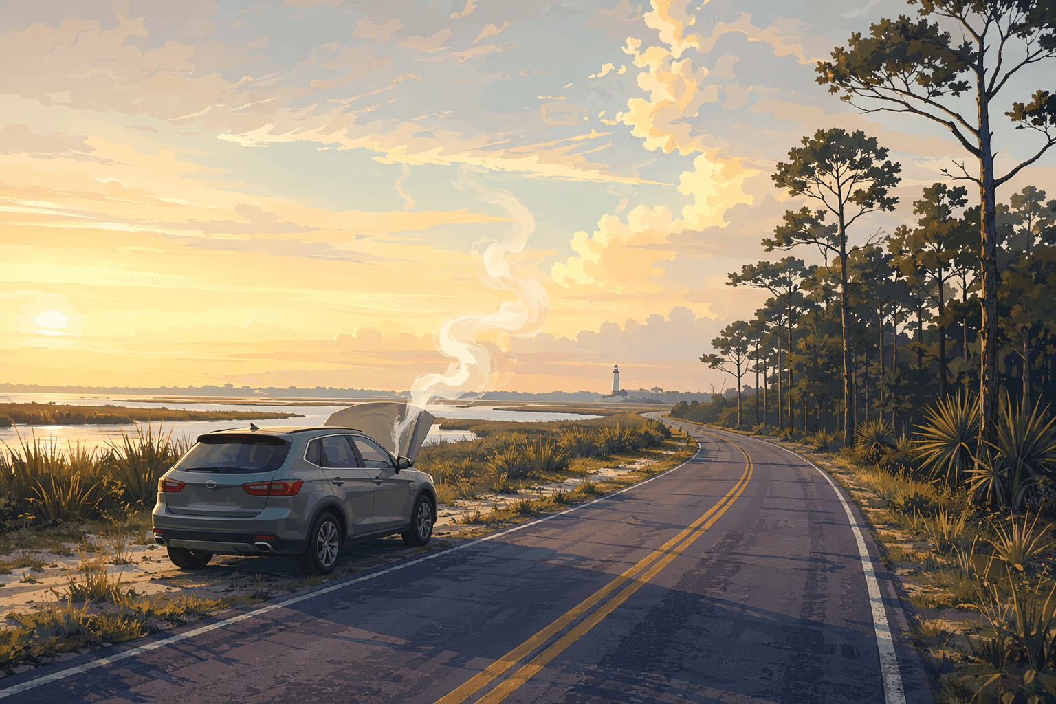 Vehicle Fire - illustration, Jake Team LLC
