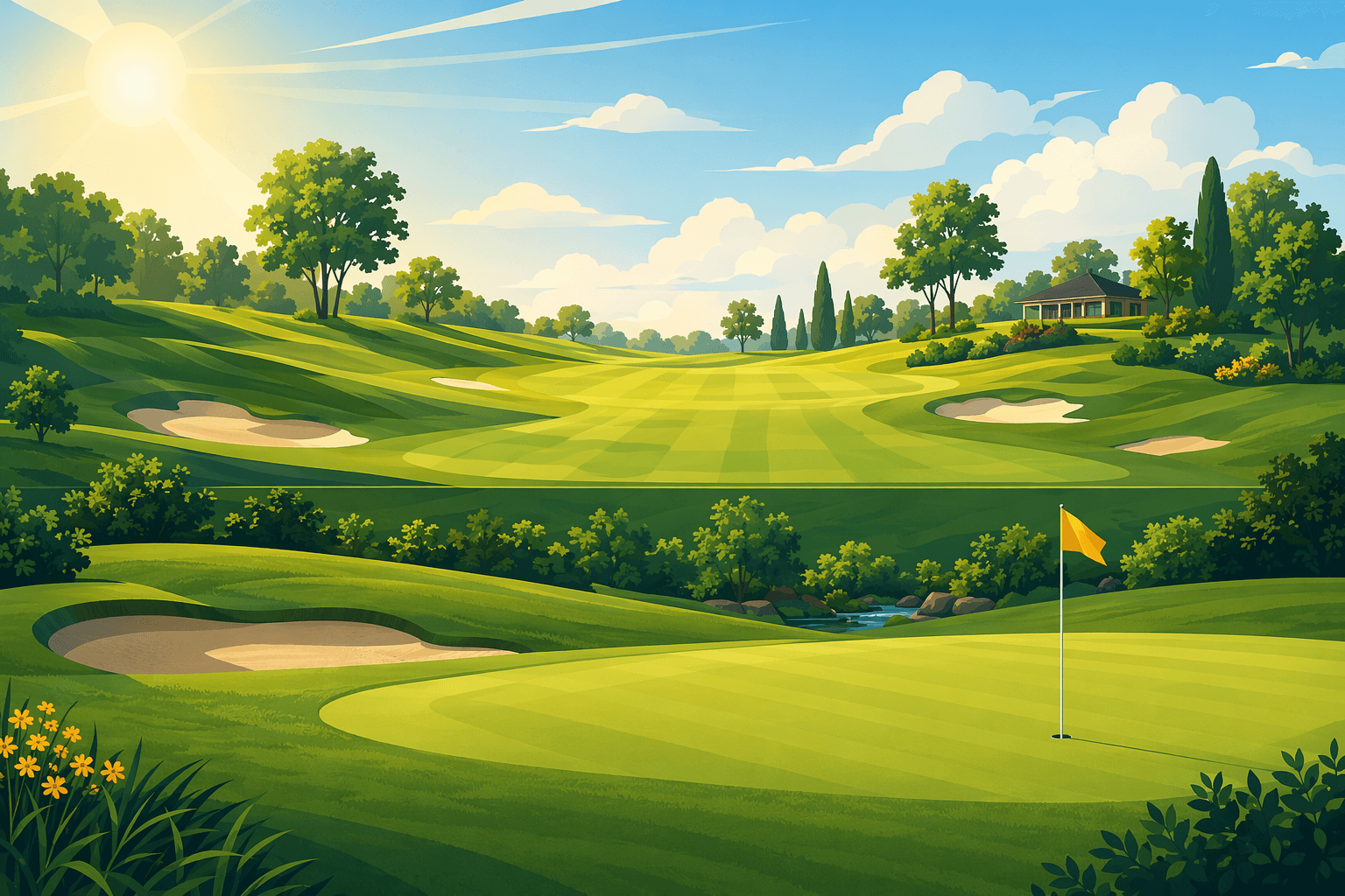 Golf tournament structure - illustration, Jake Team LLC