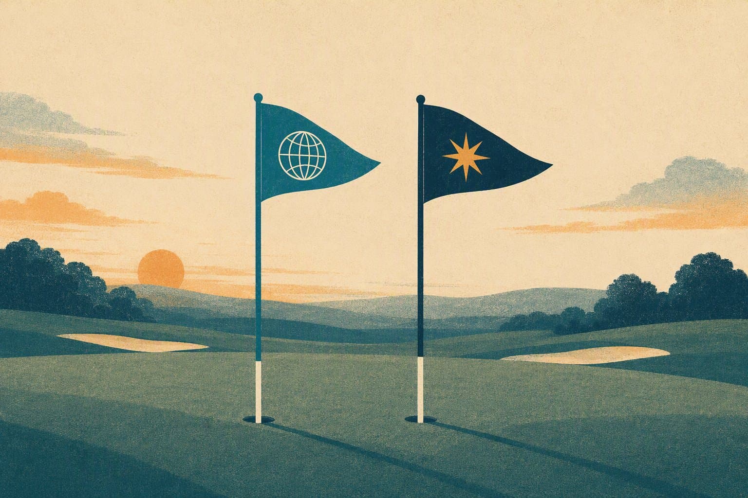 Global Golf Collaboration - illustration, Jake Team LLC