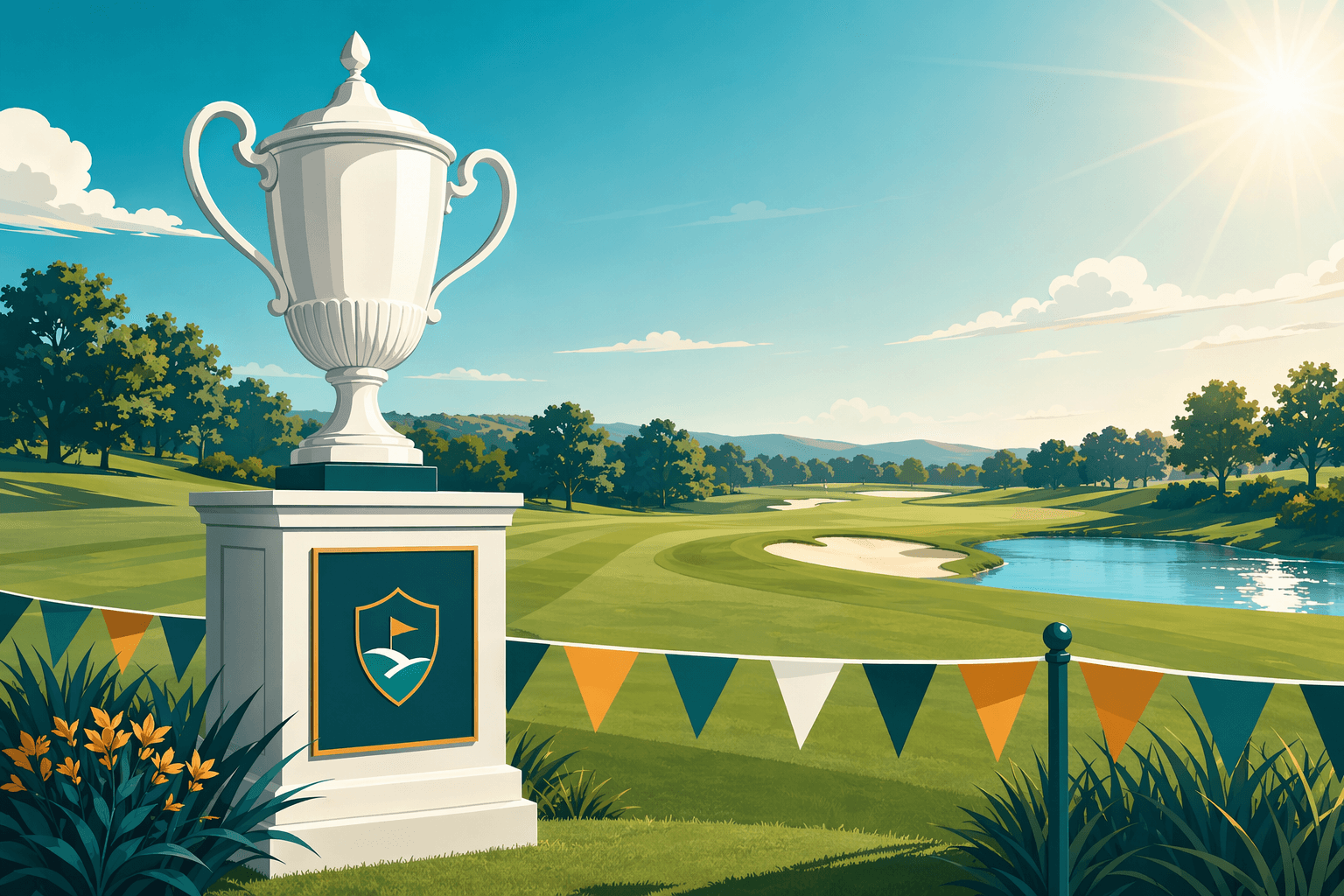 Golf Tournament Welcome - illustration, Jake Team LLC