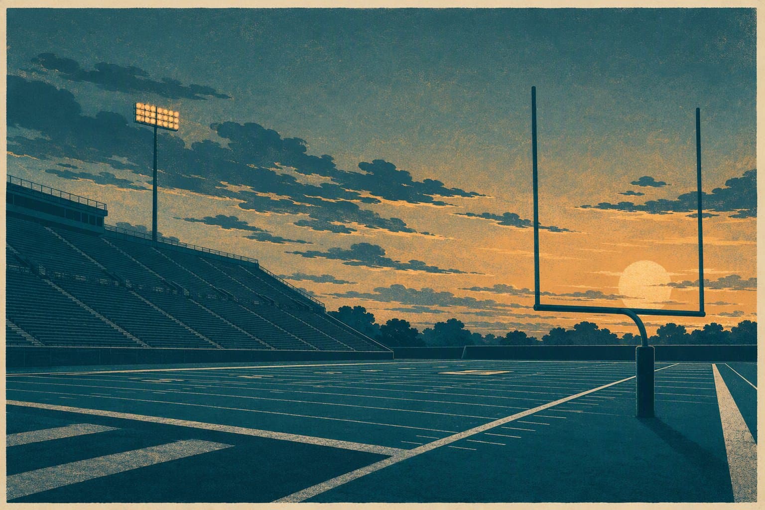 Preseason Gridiron - illustration, Jake Team LLC