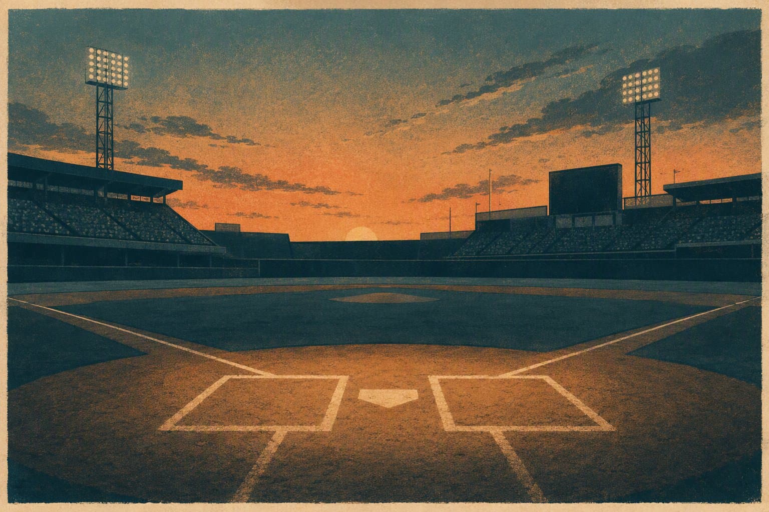 stadium dusk - illustration, Jake Team LLC