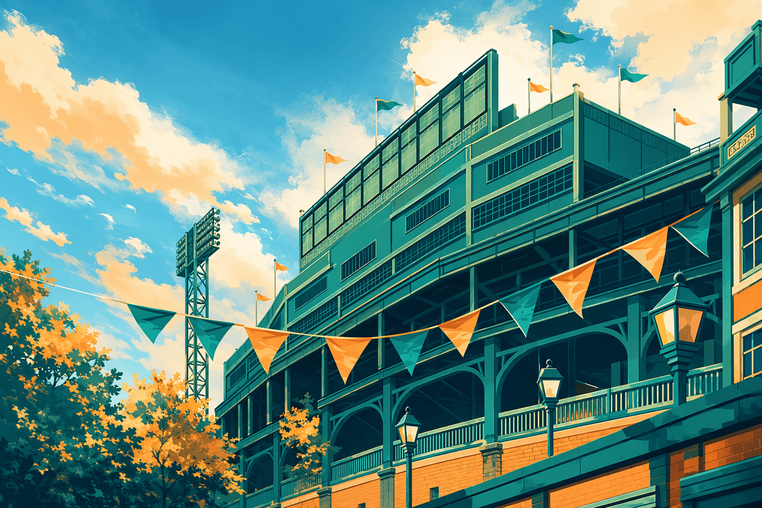 Fenway Park Victory - illustration, Jake Team LLC