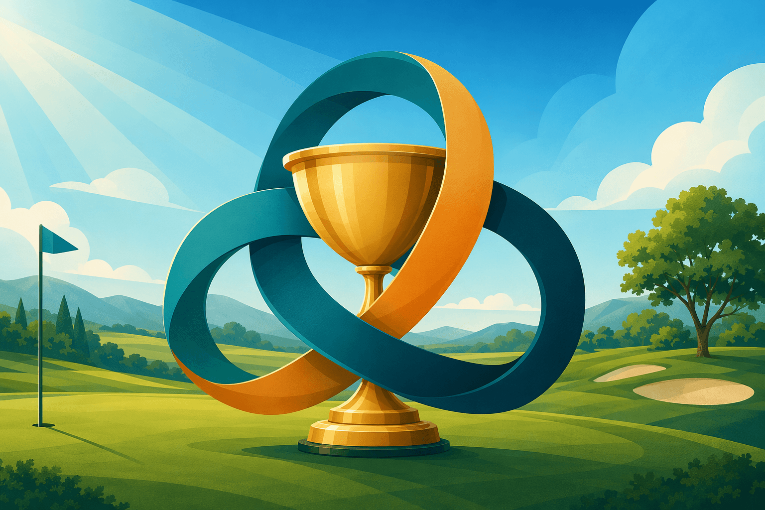 Golf Tour Alignment - illustration, Jake Team LLC