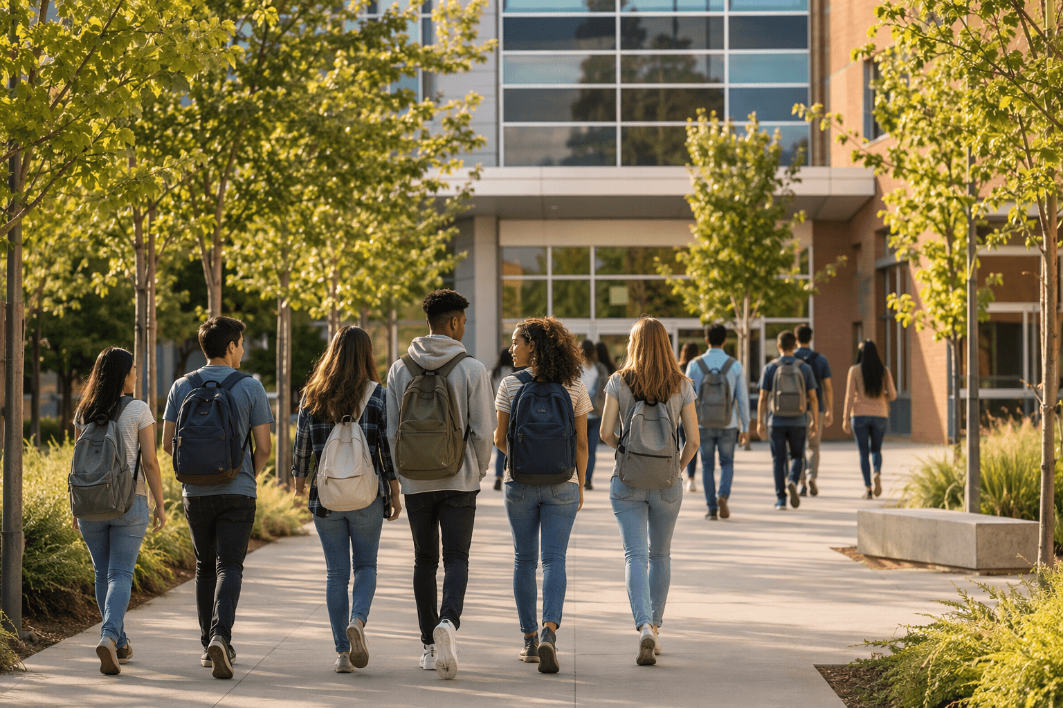 New school campus - illustration, Jake Team LLC