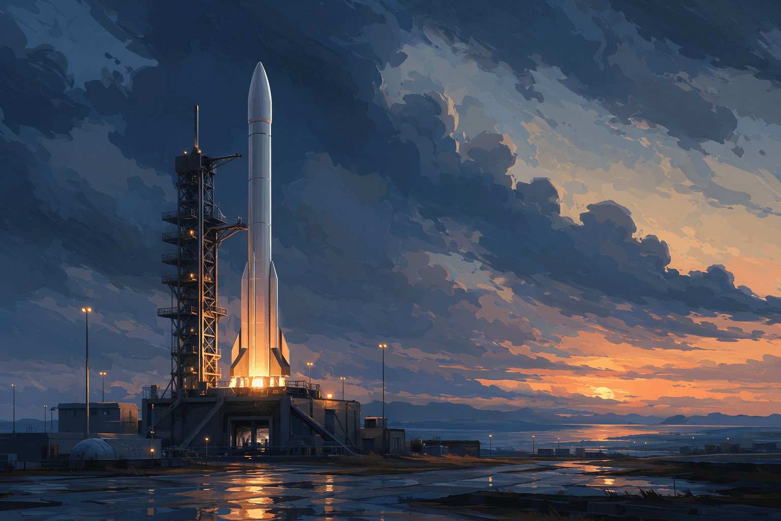 Space launch delay - illustration, Jake Team LLC