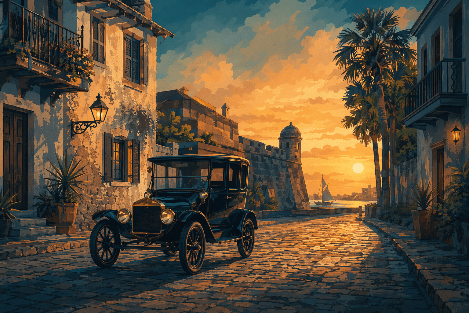 Historic Car Rides - illustration, Jake Team LLC