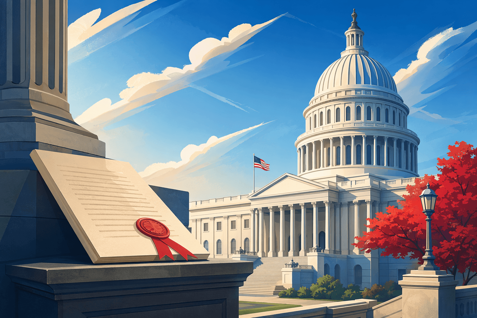 Legislation signed - illustration, Jake Team LLC