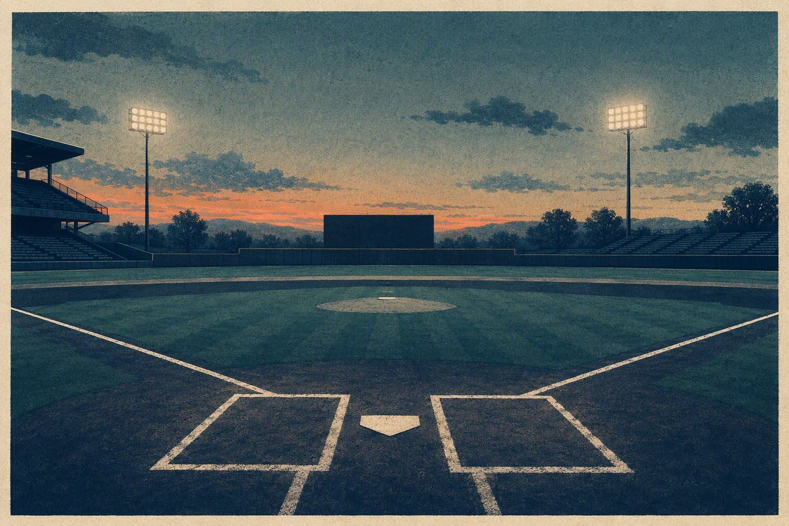 baseball stadium - illustration, Jake Team LLC