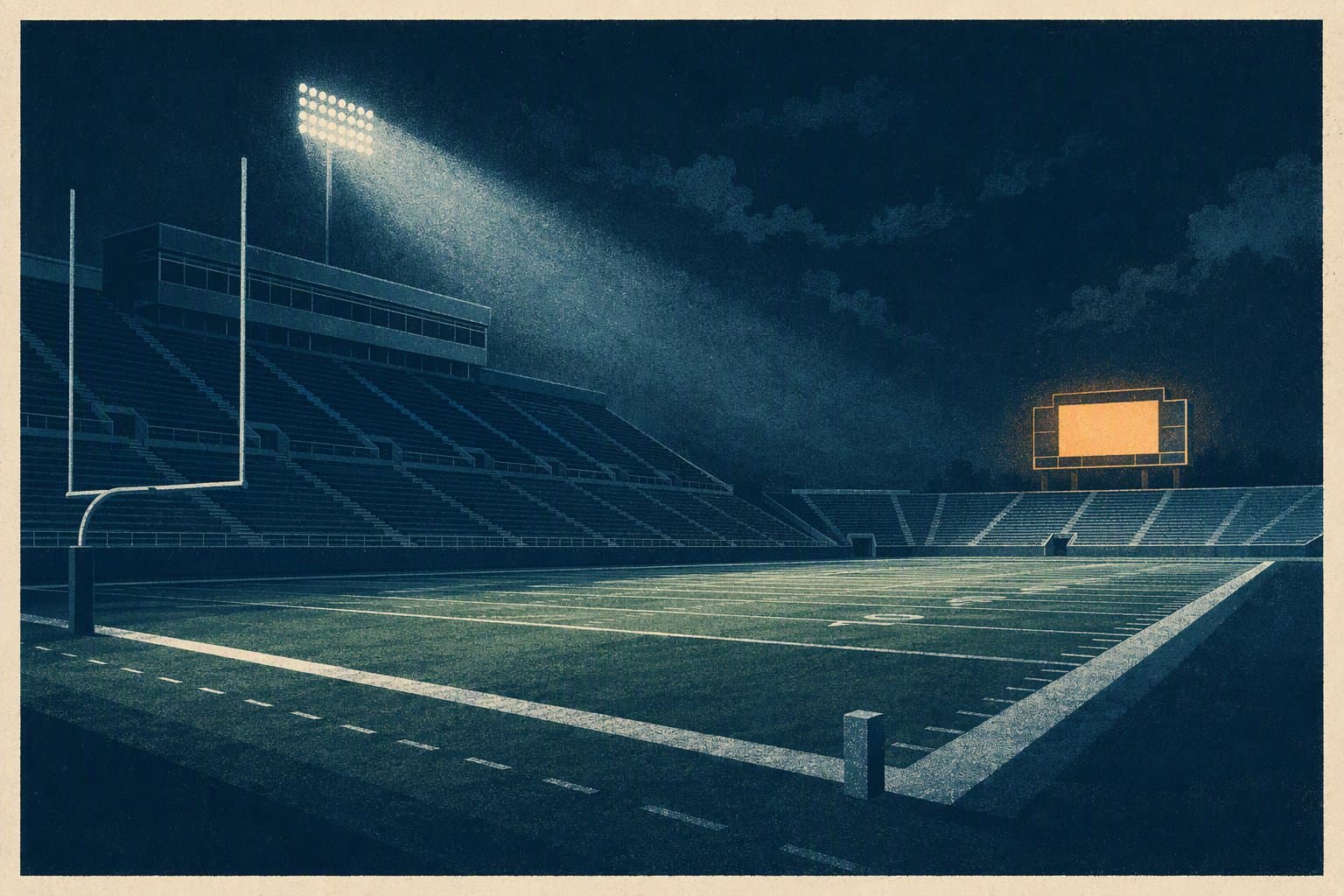 Friday Night Football - illustration, Jake Team LLC