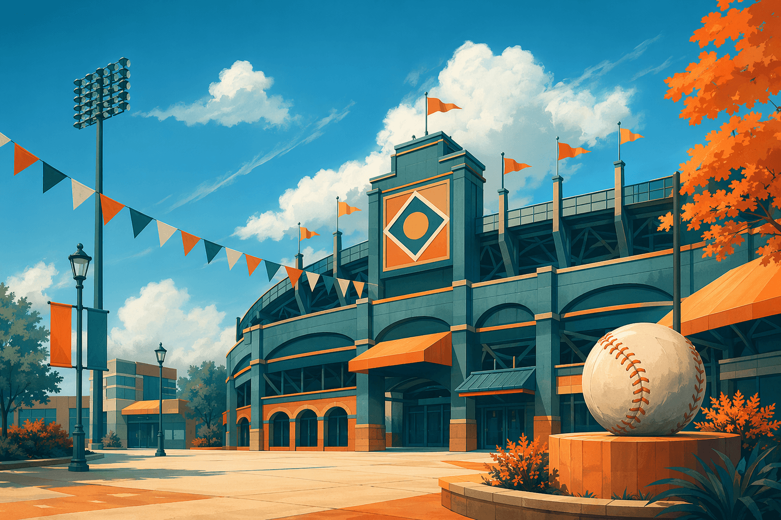 Baseball game - illustration, Jake Team LLC