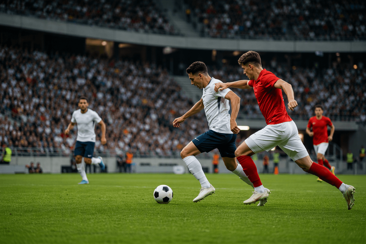 professional soccer match - illustration, Jake Team LLC
