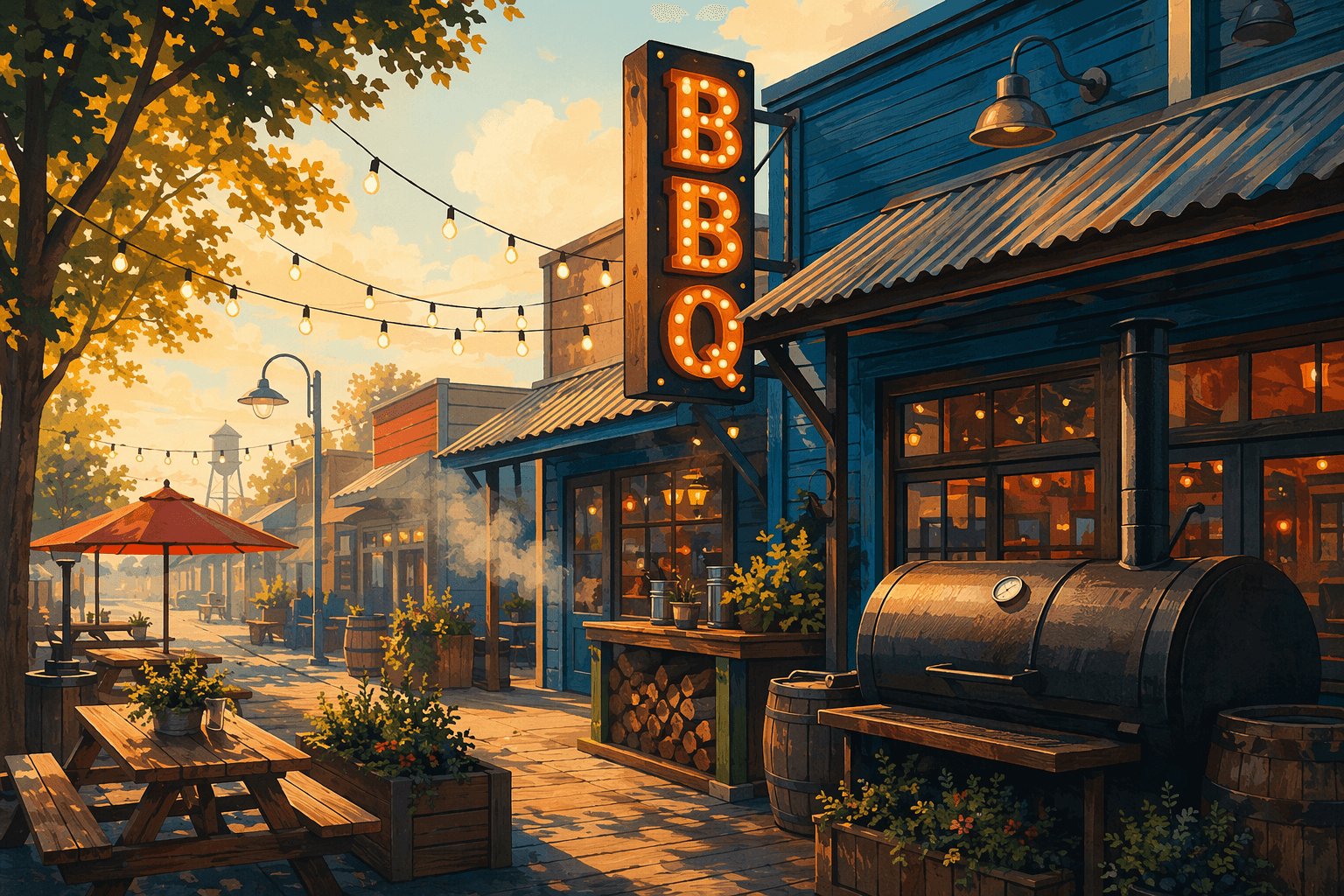 Summer BBQ - illustration, Jake Team LLC