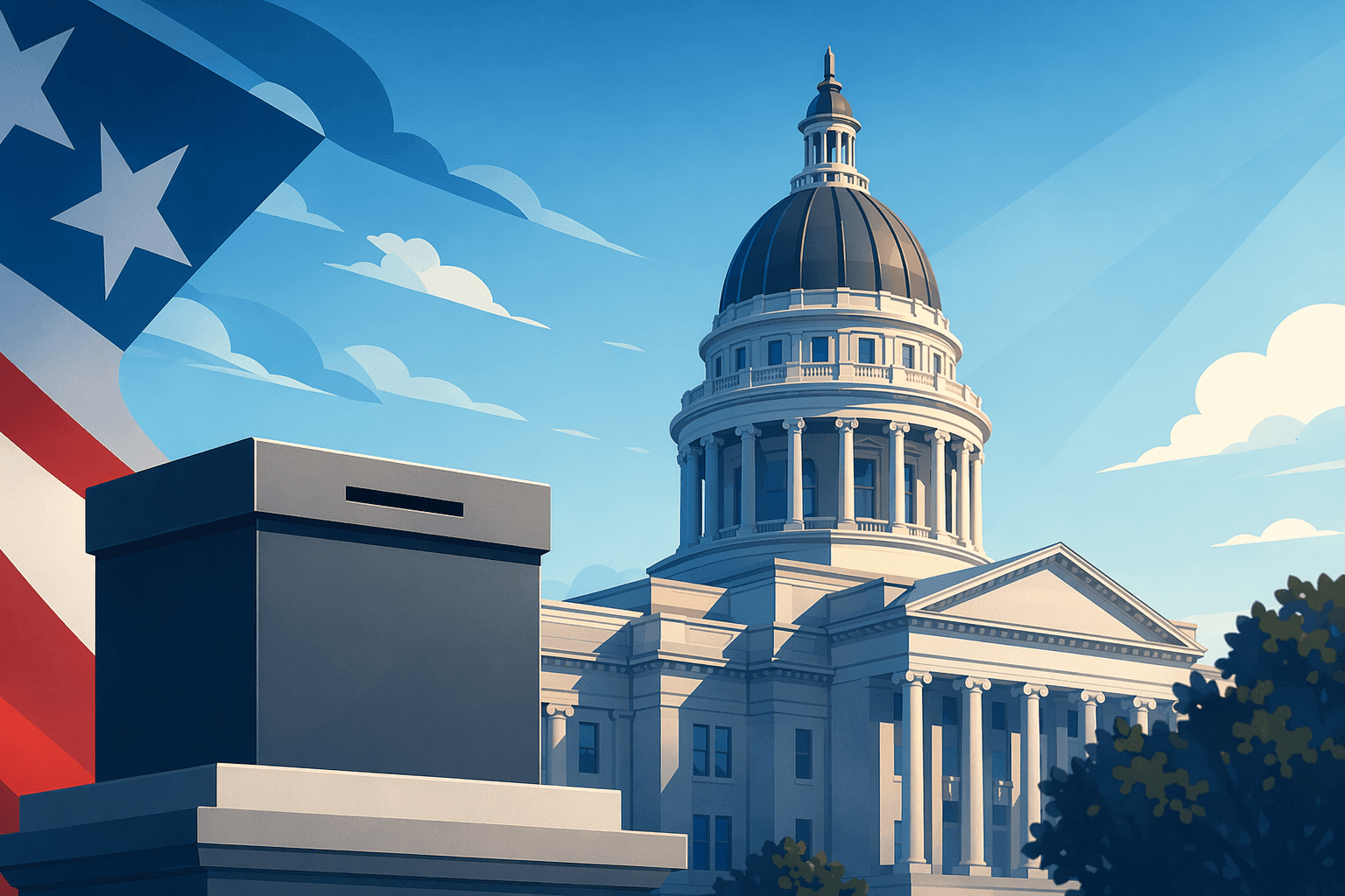 government building - illustration, Jake Team LLC